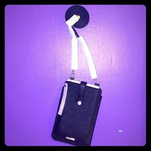 Chic Black Crossbody Wallet